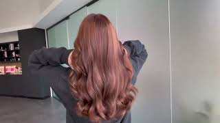 Brunette to Ginger Copper Red  no bleach needed transformation tutorial [upl. by Sergeant]