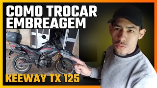 Como trocar discos de embreagem da Keeway TX 125 Enduro [upl. by Aiceled]