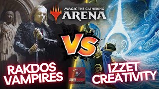 MTG Arena Explorer Ranked  Rakdos Vamps VS Izzet Creativity Gameplay [upl. by Arateehc]