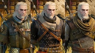 The Witcher 3 Wild Hunt  All Witcher Gear Sets Showcase Looks amp Stats [upl. by Immac]