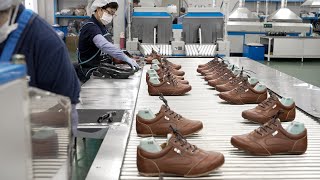 Comfy Leather Shoes Manufacturing Process Korean Shoes Factory [upl. by Esdras]