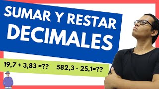 🤯 COMO SUMAR Y RESTAR NÚMEROS DECIMALES  💯 Fácil  EJEMPLOS ADICIÓN Y SUSTRACCIÓN DECIMALES [upl. by Barrus179]