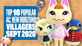 Top Ten Most Popular Villagers In Animal Crossing New Horizons SEPTEMBER 2020  IS YOURS AT THE TOP [upl. by Anreval464]