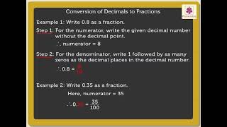 Conversion of Decimals to Fractions  Mathematics Grade 4  Periwinkle [upl. by Akcirederf]