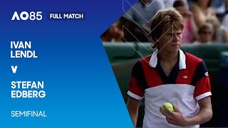 Ivan Lendl v Stefan Edberg Full Match  Australian Open 1985 Semifinal [upl. by Nylasej553]