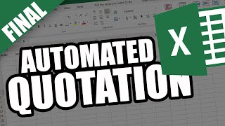 How to Make Automated Quotation in MS Excel  FINAL [upl. by Haisoj944]