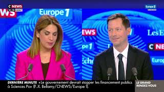 FrançoisXavier Bellamy invité dans « Le Grand RDV » Europe1CNEWSLes Échos [upl. by Ecirtemed]