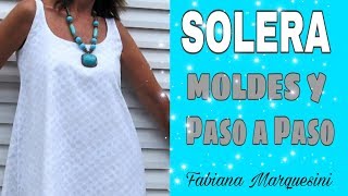 Cómo hacer una SoleraVestido Moldes  Fabiana Marquesini  107 [upl. by Arimlede]