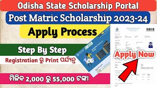 How To Apply Post Matric Scholarship 202324  Step By Step Process From Registration To Print [upl. by Novek]