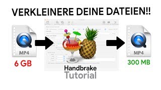 Das HandBrake Tutorial  VideodateiGröße drastisch verkleinern So Gehts [upl. by Ehsiom693]