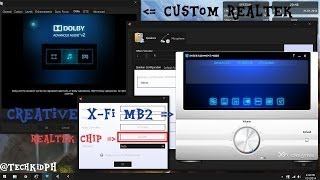 How to Install Custom Realtek HD Audio Driver and Creative XFi on Realtek [upl. by Adnolat]