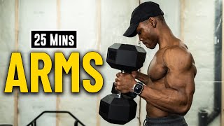 25 Minute Dumbbell Workout For Biceps Triceps amp Forearms Build amp Burn 14 [upl. by Laux]