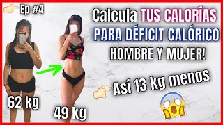 👉Cómo CALCULAR TUS CALORÍAS A COMER PARA BAJAR DE PESO en 2024 Fácil🔥 👉 Ep4 Mis calorías 💪✅ [upl. by Sivek]