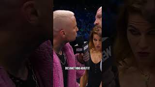 JonMoxley amp DarbyAllin had a chat during AEWDynamite [upl. by Ainekahs]