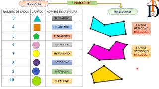 POLÍGONOS REGULARES E IRREGULARAES Y SU PERÍMETRO [upl. by Aleakam632]