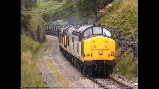 Railfreight in Wales 1998 Busier times with Transrail 37475660s [upl. by Gar]