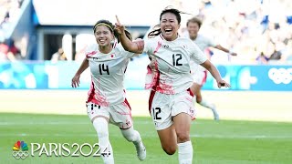 Japan leaves it late to stun Brazil in 21 soccer win  Paris Olympics  NBC Sports [upl. by Jegar]