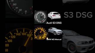 Audi S3 DSG vs BMW M3 Manual 0220kph shorts bmw audi [upl. by Adimra]