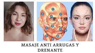 MASAJES FACIAL ANTI ARRUGAS Y DRENANTE PRIMER CONTACTO titaeve masaje [upl. by Rickard]