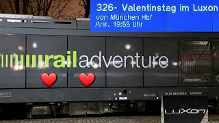 💕Valentinstag im LuXon mit NEUER❗ Railadventure Lok Herkules 2016 902 in LindauInsel aus München [upl. by Jeanine]