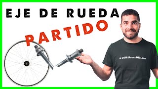 Como cambiar el eje de una rueda de bicicleta partido  tutorial completo [upl. by Klump]