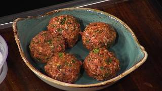 Lamb Meatball with Green Goddess Yogurt amp Pickled Raisins [upl. by Reynold751]