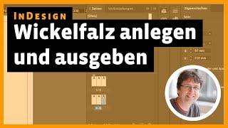 InDesign Wickelfalz anlegen und als PDF ausgeben [upl. by Wehner]