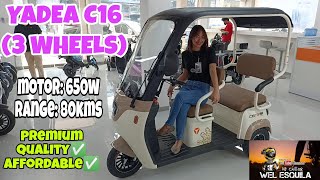 YADEA C16  BASIC REVIEW amp SPECS  QUALITY ELECTRIC TRIKE [upl. by Macur]