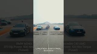 M340i vs AMG C43 Drag Race shorts shortsfeed trending youtubeshorts viralvideo shortvideo [upl. by Aimat]