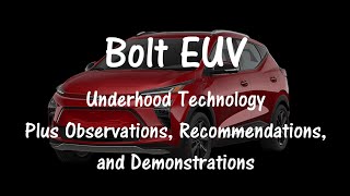 Bolt EUV Technology and Observations Recommendations and Demonstrations [upl. by Assehc]