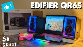 Edifier QR65  Review amp Soundtest quotBEAUTIFUL 3D LED EFFECT  GOOD AUDIOquot [upl. by Lyle743]