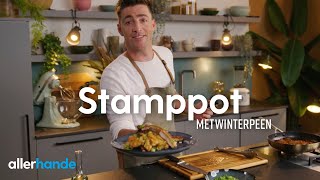 Stamppot met winterpeen kimchi en speklapjes  Hugo Kennis  Allerhande [upl. by Brentt]