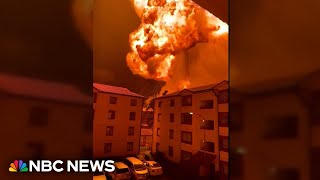 Video shows huge fireball after massive gas explosion in Nairobi [upl. by Jami660]