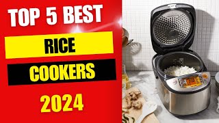 Top 5 Best Rice Cookers Review 2024 [upl. by Yanaton]