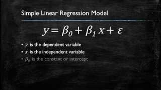 Video 1 Introduction to Simple Linear Regression [upl. by Inacana]