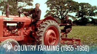 Country Farming Innovations of the Modern Tractor 19551959  British Pathé [upl. by Atikal861]