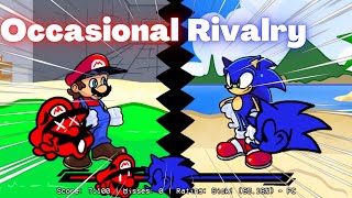 Occasional RIVALRY  Brotherly Rivalry But Its Sonic Vs Mario Friday Night Funkin [upl. by Enoyrt45]