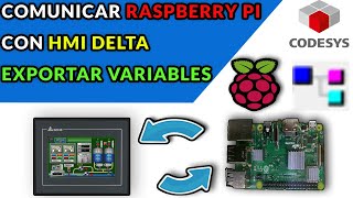 🔵✅CODESYS 35  COMUNICAR RASPBERRY PI CON HMI DELTA EXPORTAR VARIABLES [upl. by Berglund551]