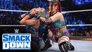 SKY retains her WWE Women’s Title against Michin SmackDown New Year’s Revolution 2024 highlights [upl. by Lahey902]