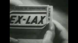 VINTAGE 1963 POOP MEDICINE EXLAX COMMERCIAL [upl. by Lawley]