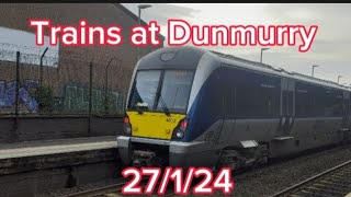 Trains at Dunmurry 27124 [upl. by Samled819]