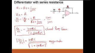 OP Amp Applications Differentiator [upl. by Rivera]