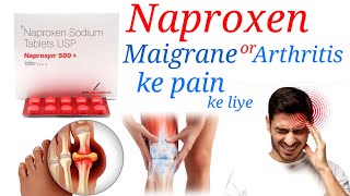 Naproxen 500 mg tablet  Naprosyn 250 tablet hindi  migraine headache arthritis [upl. by Norod282]