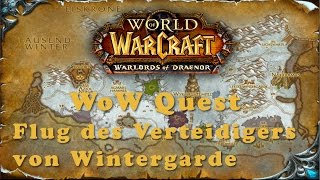 WoW Quest Flug des Verteidigers von Wintergarde [upl. by Leksehcey]