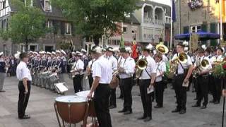 Schützenfest Ratingen Mitte Platzkonzert Großer Zapfenstreich 31 07 2010 [upl. by Lyram]