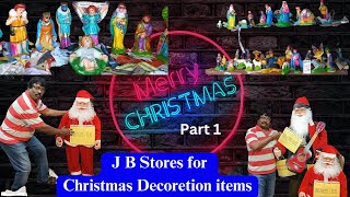 SHOP TOUR Wholesale Cheapest Price Christmas Decoration Shop 🌲🎅 JB Store Paris Chennai Star Rs8 ⭐ [upl. by Enimrac]