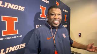 Illini running backs coach Thad Ward [upl. by Winson]