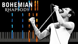 Bohemian Rhapsody  Piano Karaoke  Accompaniment  Piano Tutorial [upl. by Corbin]