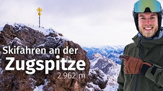 Höchster Berg Deutschlands Skigebiet Zugspitze 2962 m im Test [upl. by Pena]