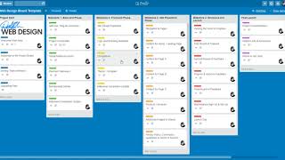 Custom Trello client Web Design project board walkthru [upl. by Baruch661]